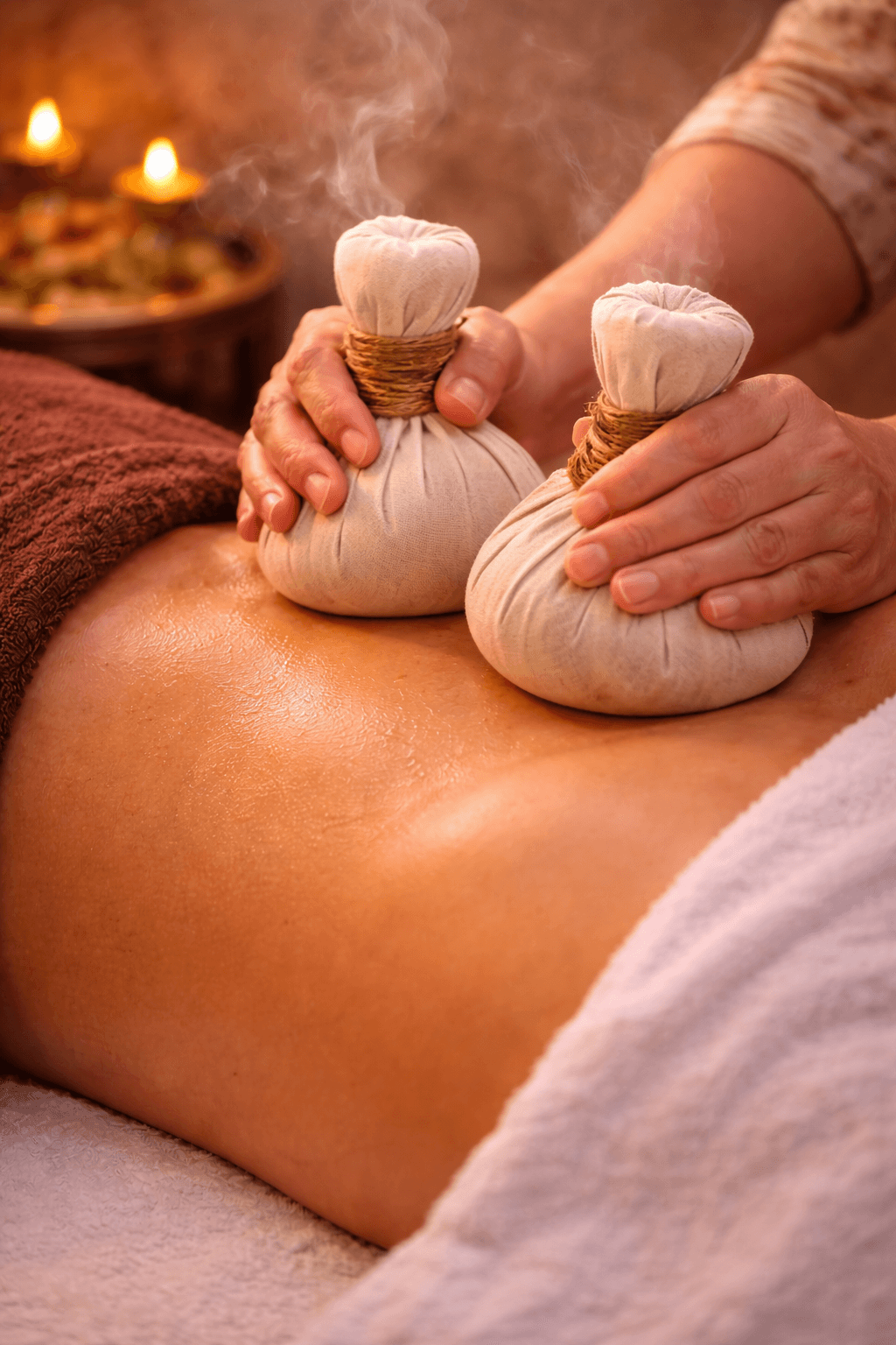 Godhum Kizhi is an Ayurvedic therapy using warm wheat-based herbal boluses to relieve inflammation, reduce joint pain, and nourish muscles.